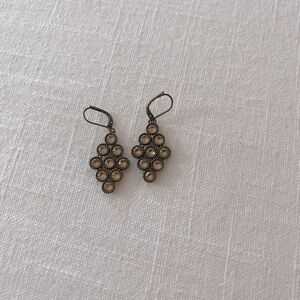 Touchstone crystal earrings